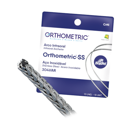 Arco de Aço SS Braided Retangular