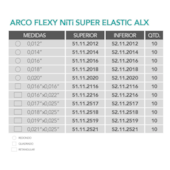 Arcos Flexy NT Super Elastic ALX Retangular