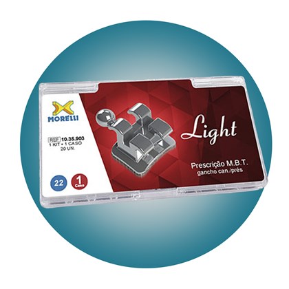 Bráquete Aço Light Mbt 022 - Kit 1 caso