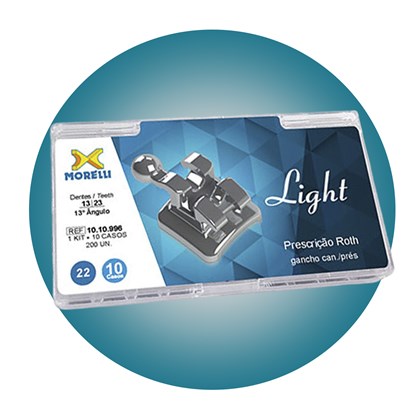 Bráquete Aço Light Roth 022 - Kit 10 casos