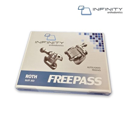 Bráquete Autoligado Freepass Roth 022 - Kit 1 caso
