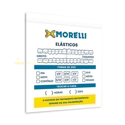 Embalagem para Elástico Ortodôntico 50 Unidades