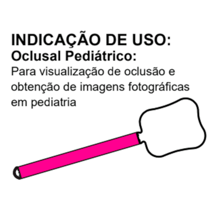 Espelho Fotográfico Oclusal Pediátrico