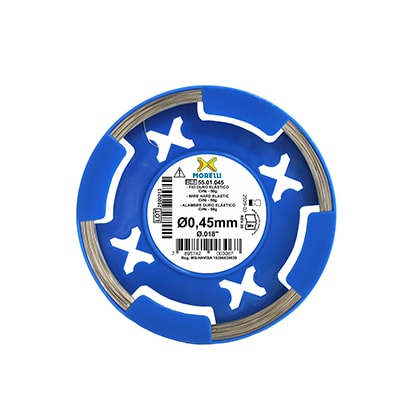 Fio Ortodôntico Duro Elástico CrNi Redondo Ø0,45mm (.018") em Rolo 50g