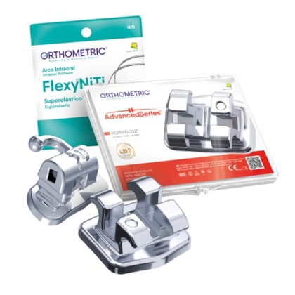 KIT PROMO BRAQ. DE ACO ADVANCED ROTH 0,022 01 CASO + ARCOS + 4 TUBOS