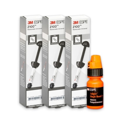 KIT PROMOCIONAL RESINA Z100 TRIPACK + ADESIVO ADPER SINGLE BOND 3G